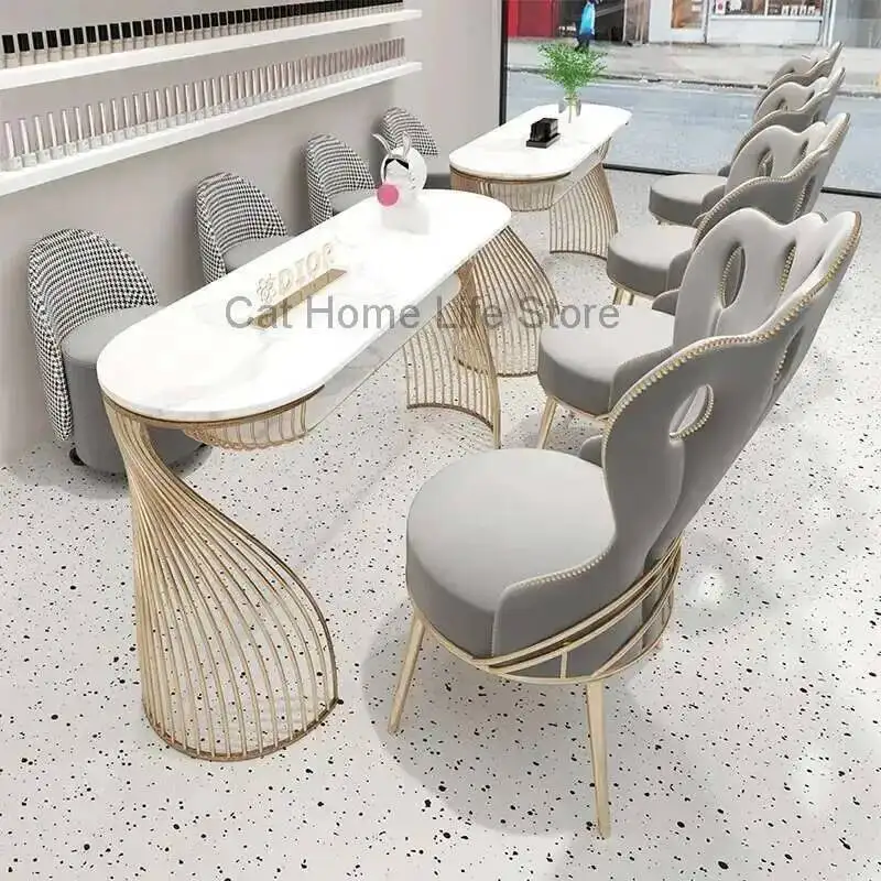 

Nail Table On Chair Manicure Offer Luxury Salon Full Professional Studio Nails Dust Collector Barber Cheap Tables Tech Supplies