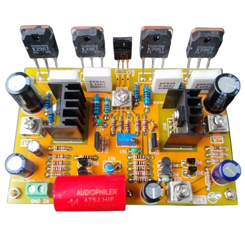

Высокомощная моноканальная усилительная плата 200 Вт для Onsemi, HIFI K2967, дискретный FET, двойное параллельное подключение, высокое напряжение