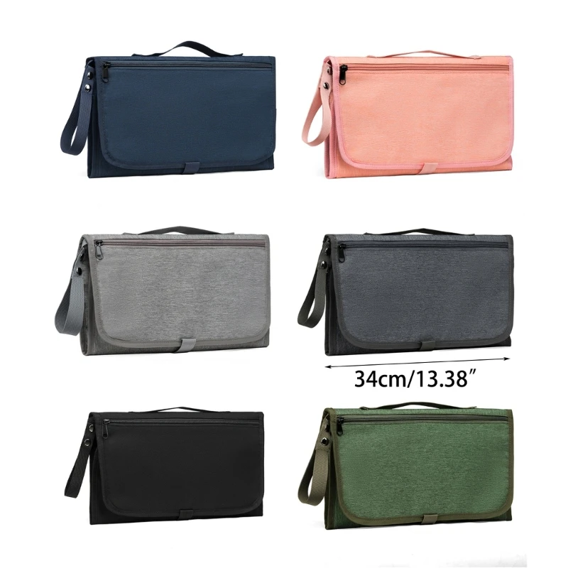 97BE Baby Waterproof Changing Mat Portable Nappy Changing Mat Foldable Cushioned
