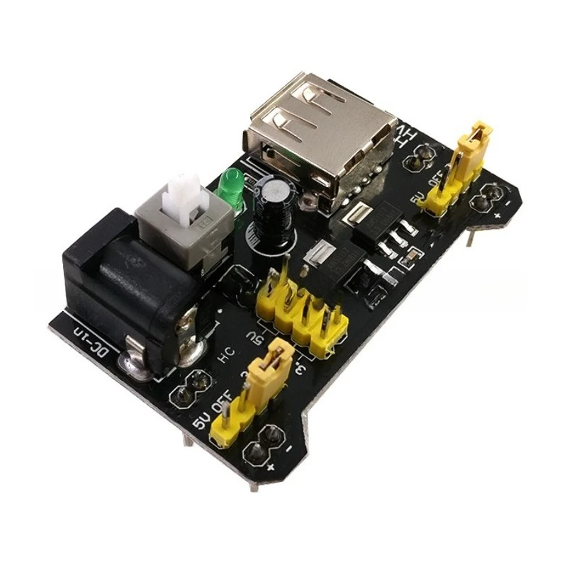 Breadboard Power Supply Module Dual 3.3V/5V Output DC Voltage Regulator for Arduino Electronic Experiment