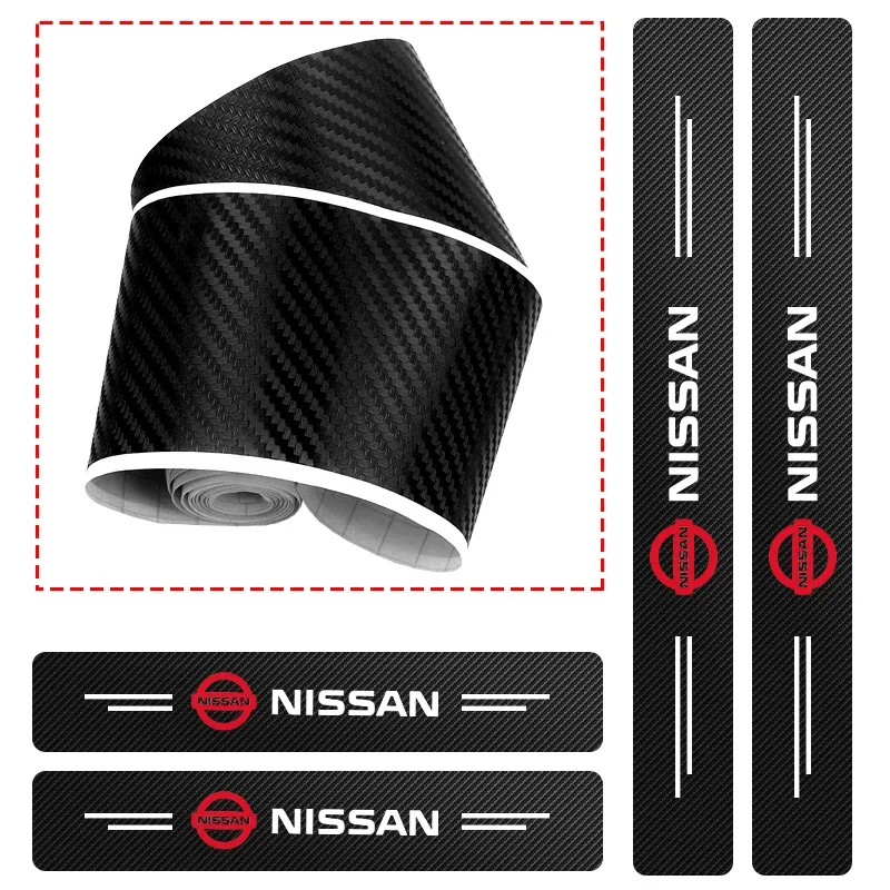 4Pcs For Nissan Qashqai J10 J11 2021 2020 2019 2018- 2011 2010 2009 2008 2007 Car Door Threshold Sill Sticker Tuning Accessories