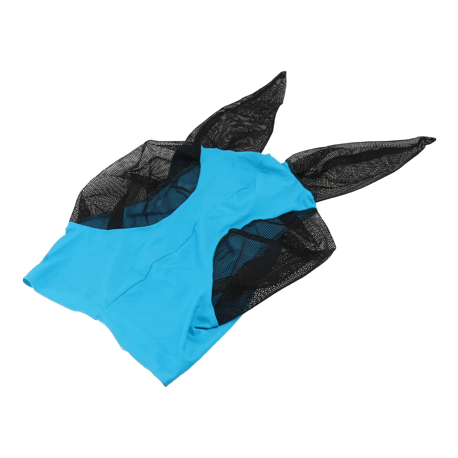 Horse Outdoor Bite Prevention Mask Horse Head Mesh Protective Fly Mask (Blue) Horse Fly Mask Horse Head Net