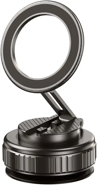 Support de téléphone magnétique sous vide pour voiture, ventouse forte, pliable, support de téléphone magnétique pour tous les téléphones intelligents