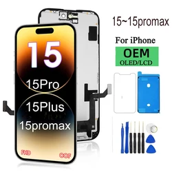 incell For Iphone 15 Pro 15Plus LCD Display Touch Screen Digitizer Assembly For Iphone 15 15 Promax LCD Screen Replacemeent