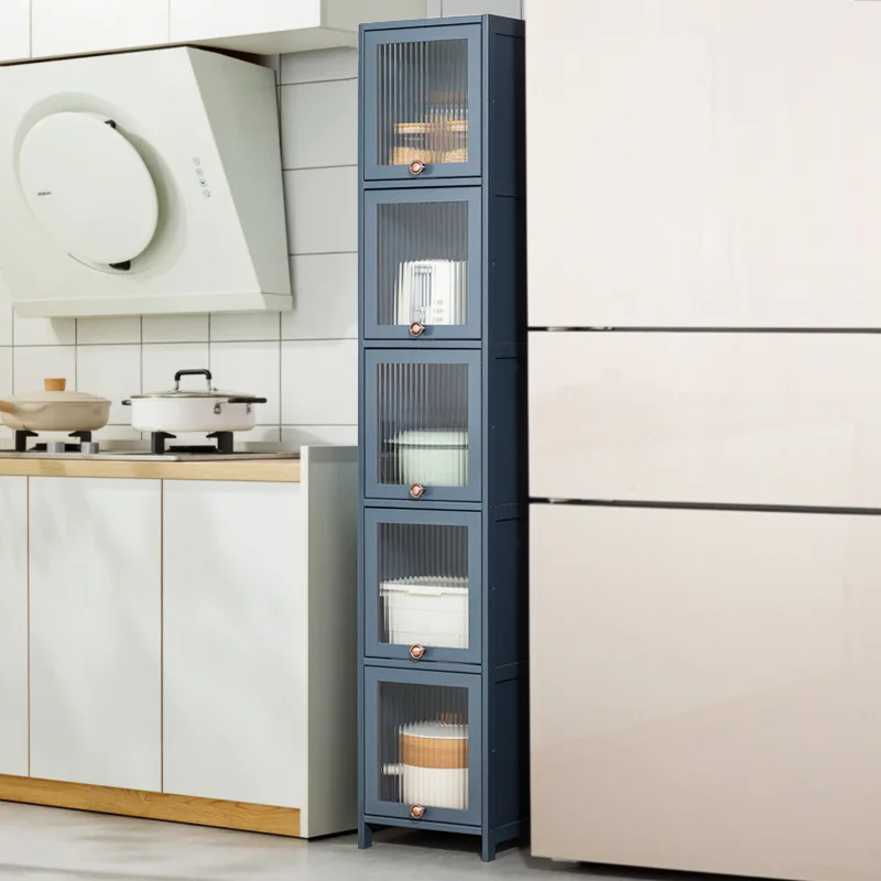 Crack Storage Cabinet Kitchen Refrigerator Crack Cabinet Bathroom Floor Shelf Living Room Bedroom Locker