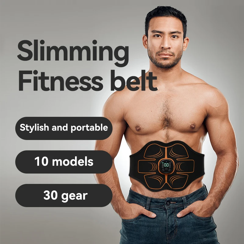 Airsidun Ems Smart Fitness Belt Lazy Muscle Training Fitness Equipment Home Weight Loss Abs Stick Abdominal Fitness Instrument