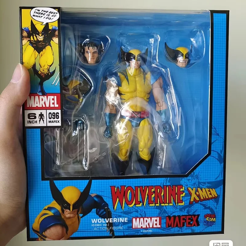 Original marvel Mafex Wolverin Marvel X-Men Genuine 6-Inch Diy Model Toy Gift Movie Anime Game Multiverse Doll Collection Collec