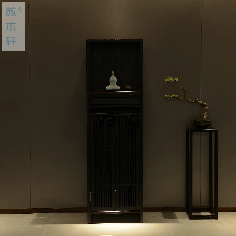 CX New Chinese Style Solid Wood Buddha Niche Home Zen Living Room Clothes Closet Modern Altar Altar