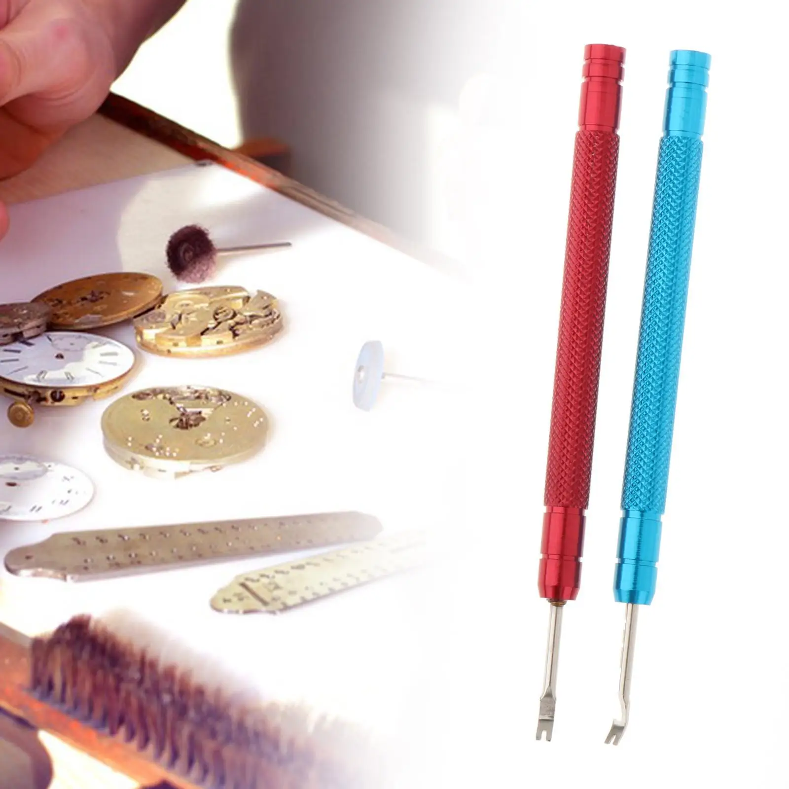 4 × 2 قطعة ساعة مزيل اليد أداة يدوية متعددة الوظائف ساعة إزالة الرفع