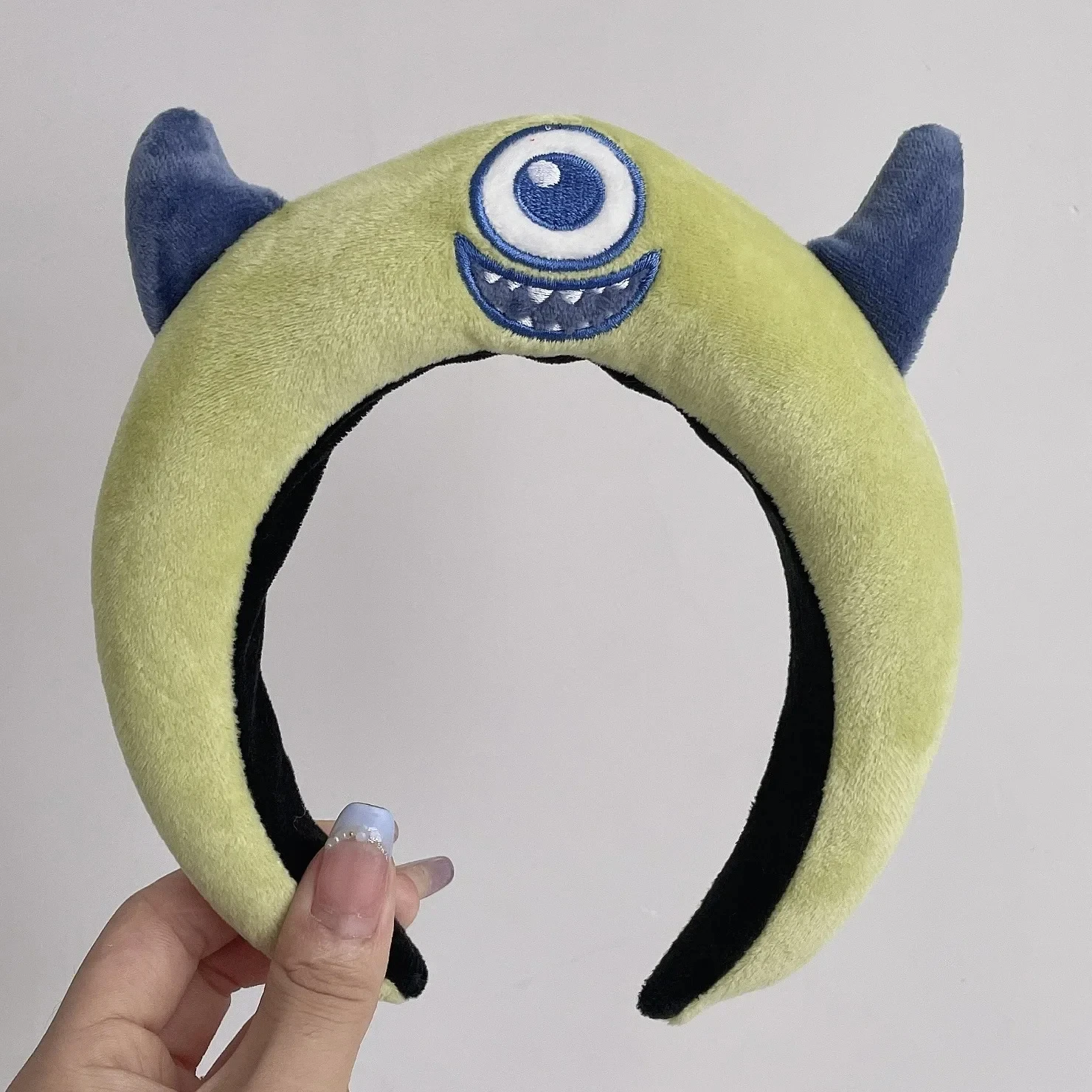 Blue Stitch Plush Headbands Girls Cute Angel Ears Hair Accessories Kids Disney Anime Headwear Women Carnival Hair Bands Gifts