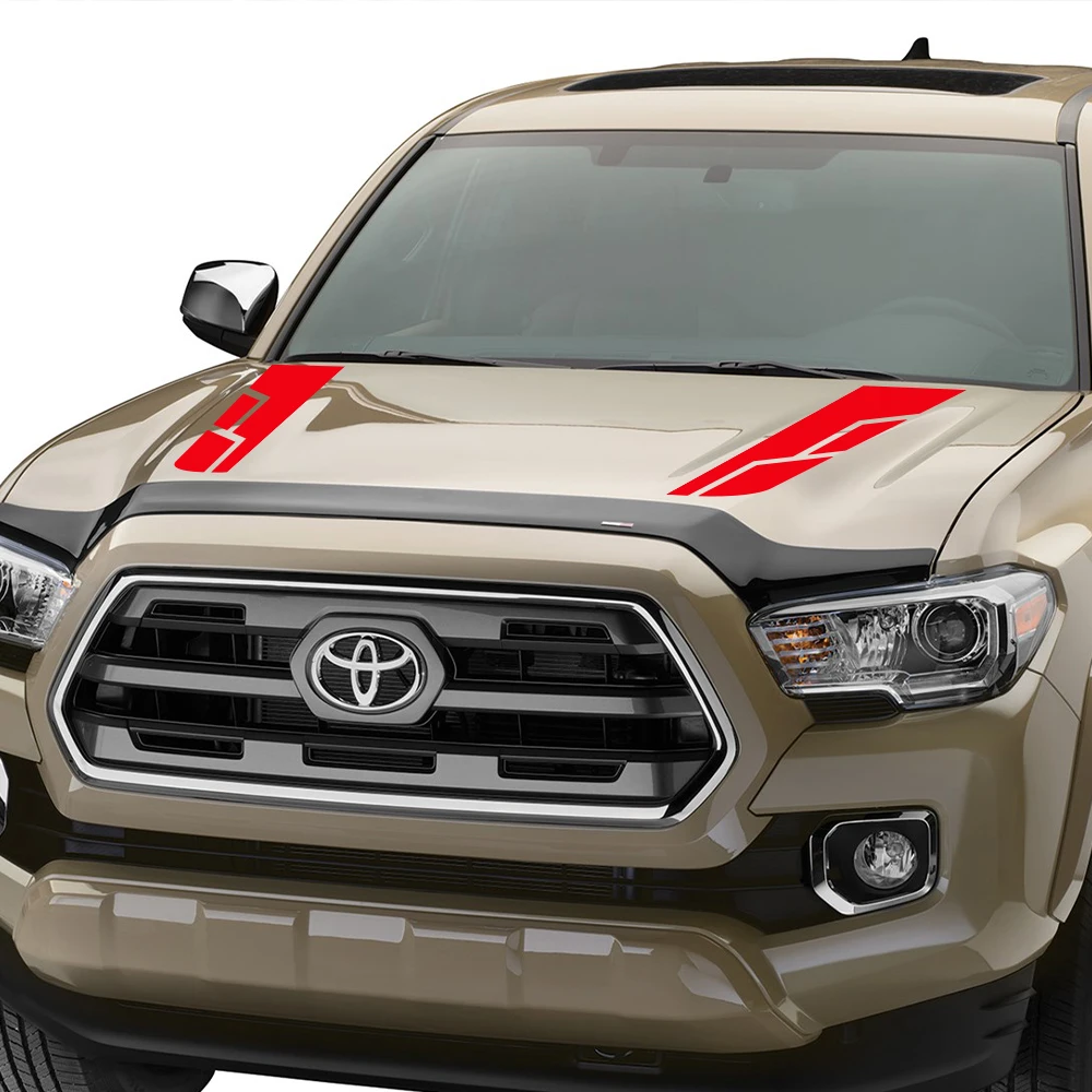 لاقط هود بونيه ملصقات السيارات لتويوتا تاكوما SR TRD برو 4X4 على الطرق الوعرة سباق الرياضة نمط ملصق حائط من الفينيل اكسسوارات ضبط السيارات
