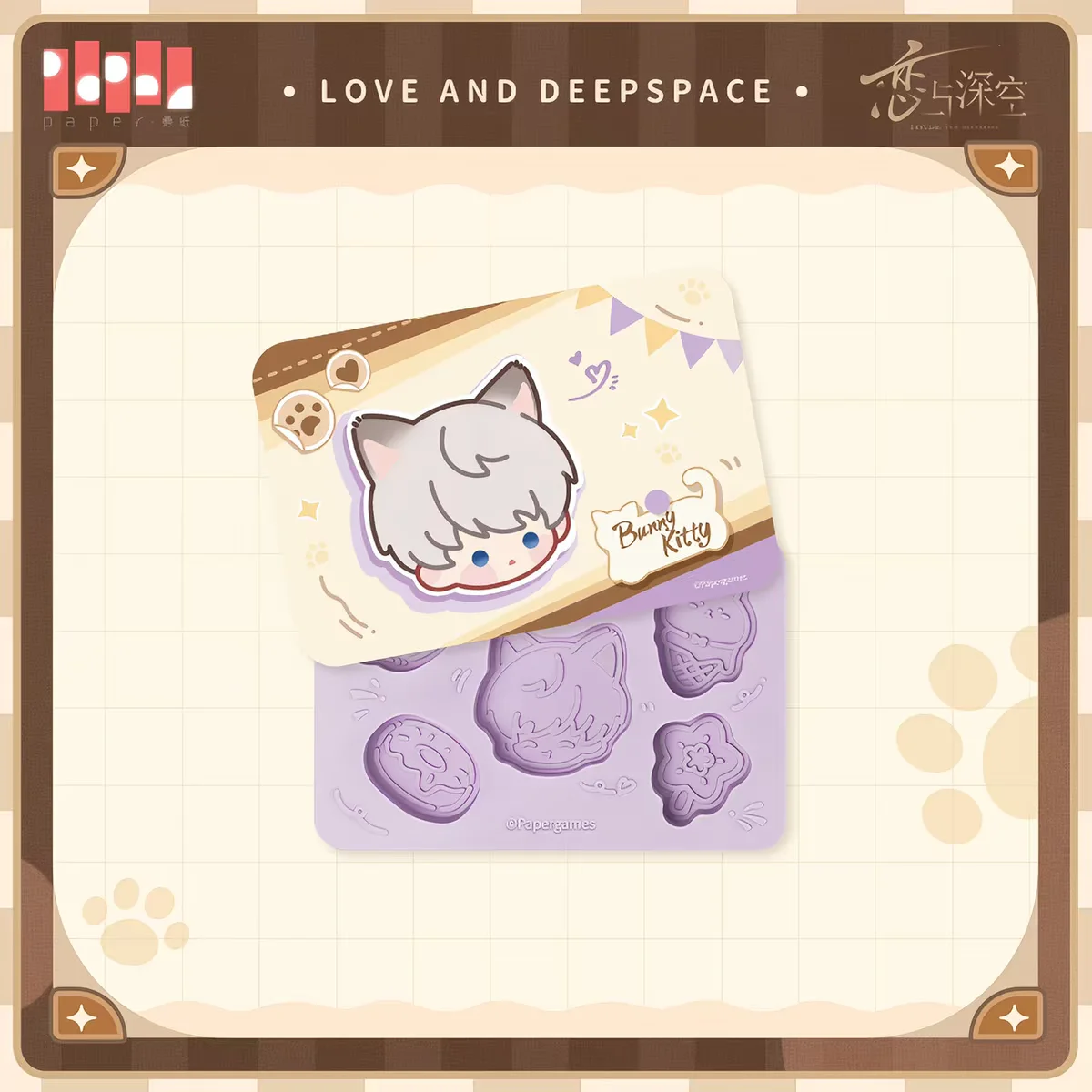 Love and Deepspace Your Cat Misses YouSeries Silicone Ice Cube Tray Cute Cat ShapeFood Grade Flexible Mold for Whiskey CoffeeDIY view 4