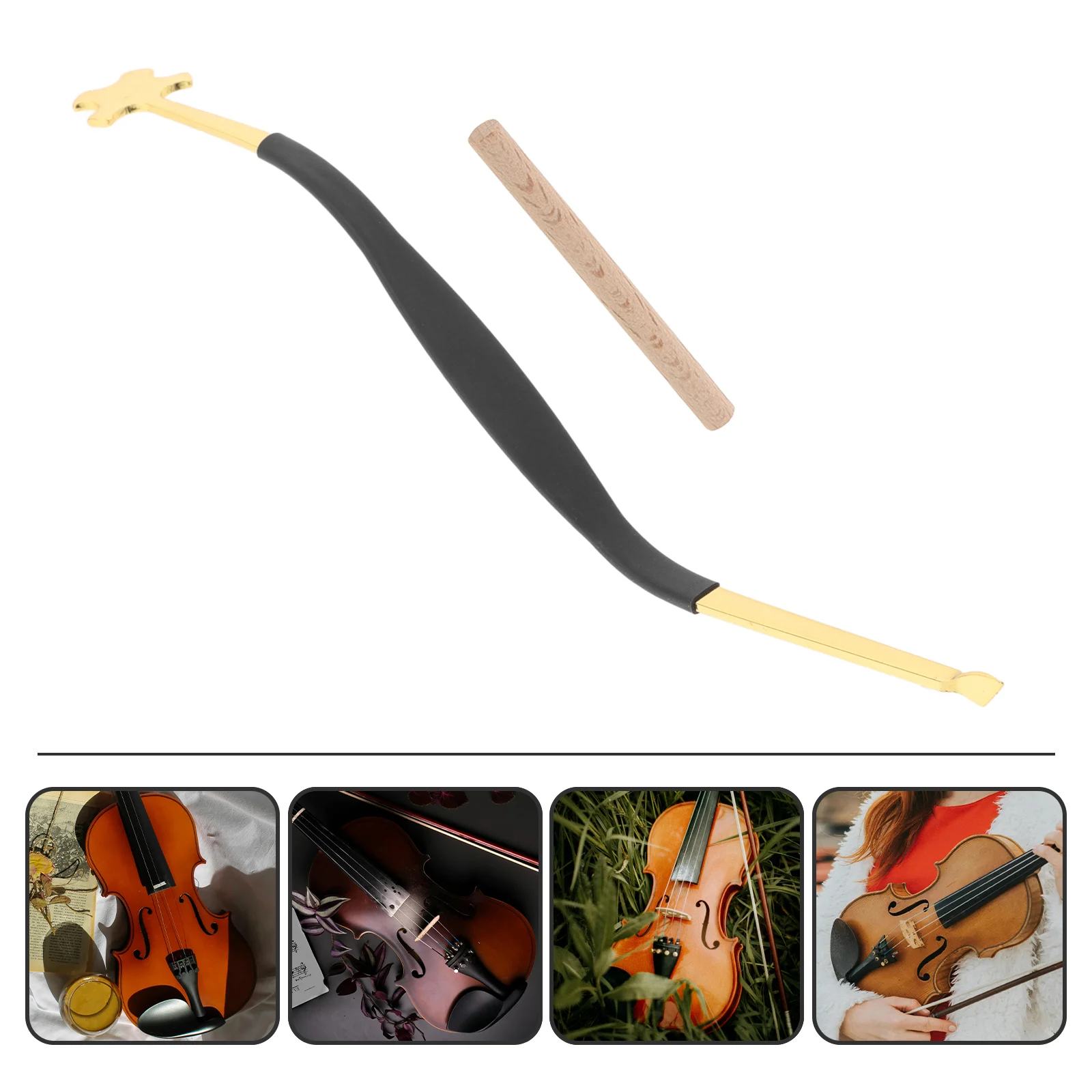 2 Pcs Violin Hook Sound Posts and Retriever Accessories Tool Complex Cello Column Setter