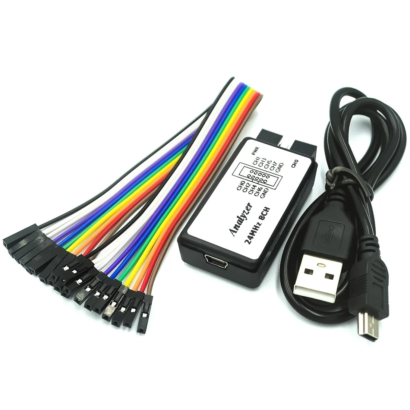 USB Logic Analyzer Microcontroller for ARM FPGA Debugger 24M Samples 8 Channels