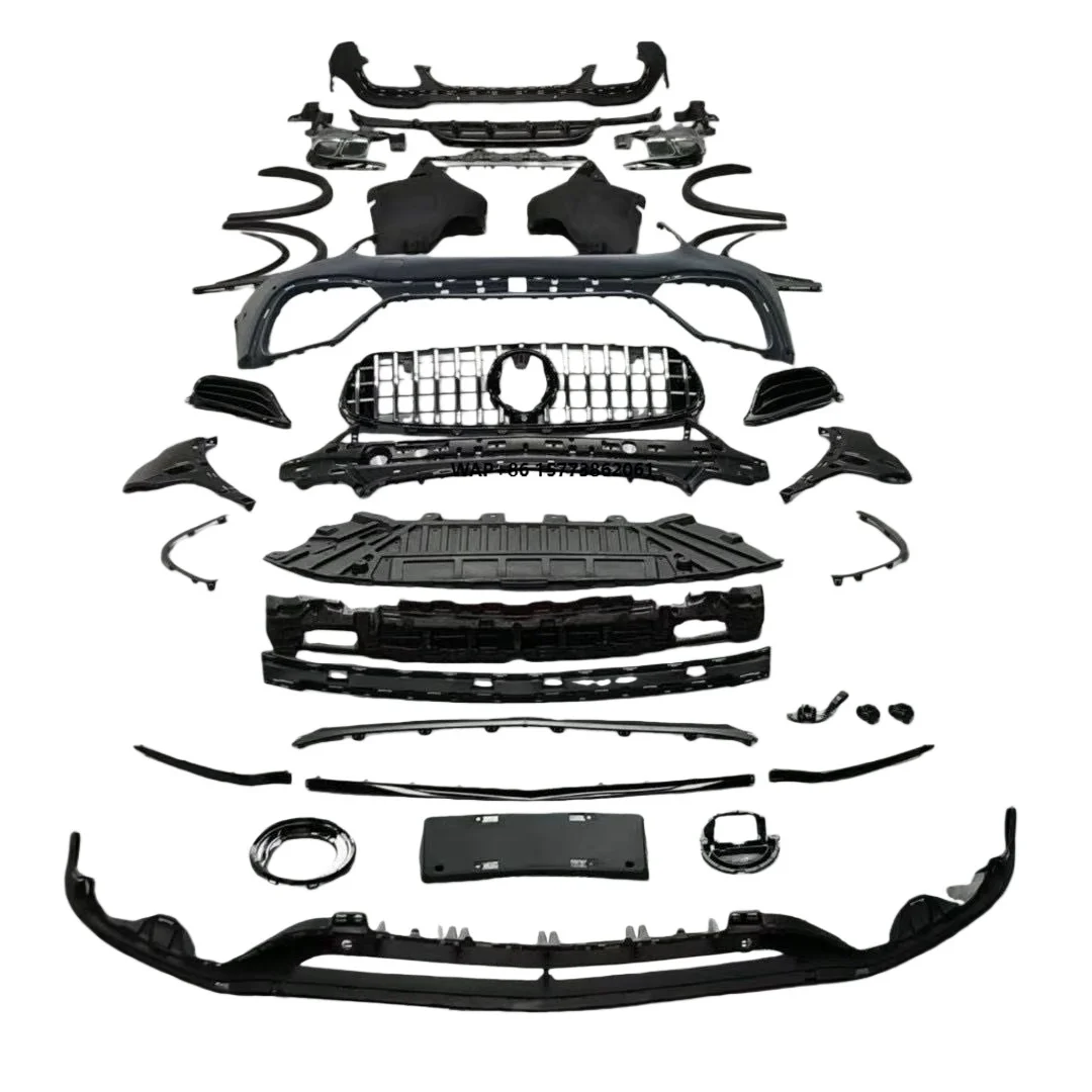 for GLC-Class X253 C253 Front Spoiler Front Lip Surround Cross-Border Modification