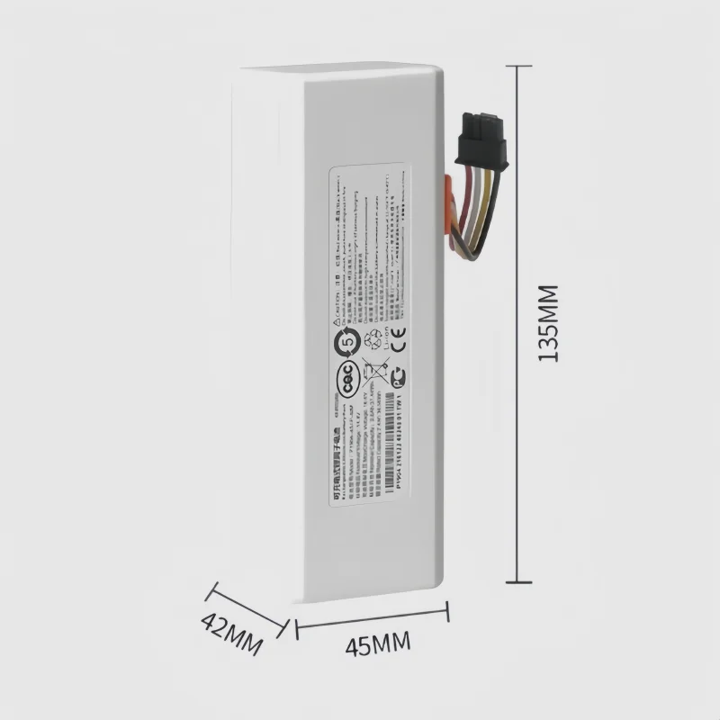 New 14.4V 12.8Ah Replacement P1904-4S2P Battery Xiaomi Mi Home 1C STYTJ01ZHM Robot Vacuum Cleaner Accessories Lithium Battery