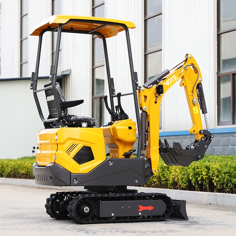 New Mini Excavator 1.2 Ton Cheap Small Micr Digger Excavadora Hydraulic Compact Excavators Multifunctional Excavator 2 Ton Price