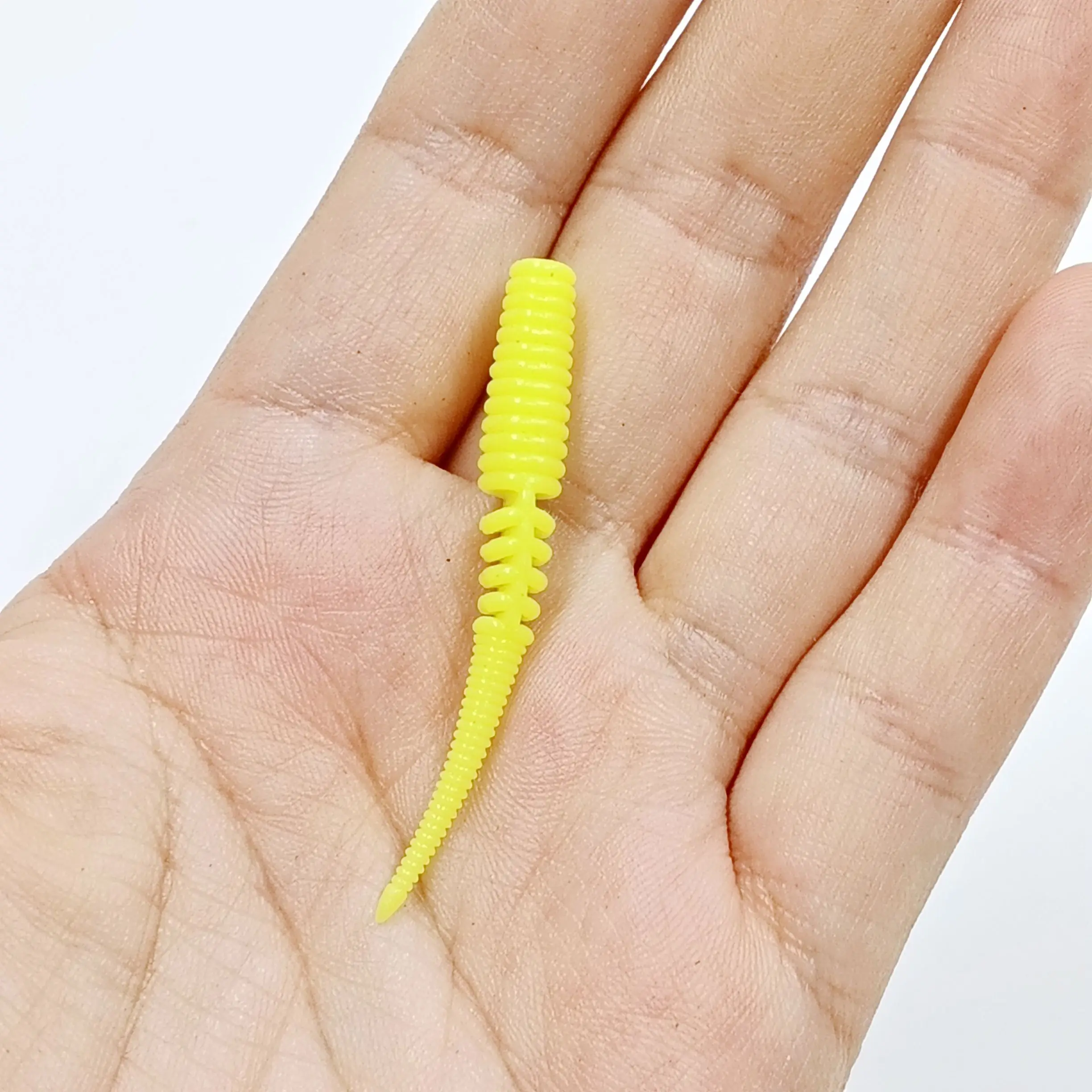 DUODUOYU 30 Stück neue segmentierte TPE-Angelköder, 40 mm/0,25 g, 50 mm/0,5 g, Rockfishing Isca Aritical Swimbait Angelausrüstung – Detail 5