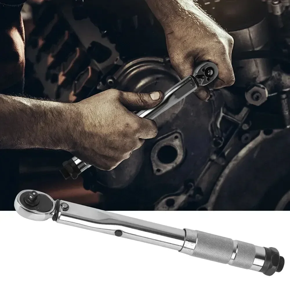 5-25N.m Micrometer Car Motorbike Disassembly Tool Professional Adjustable Torque Wrench 1/4\'\' Drive Spanner Hand Tool