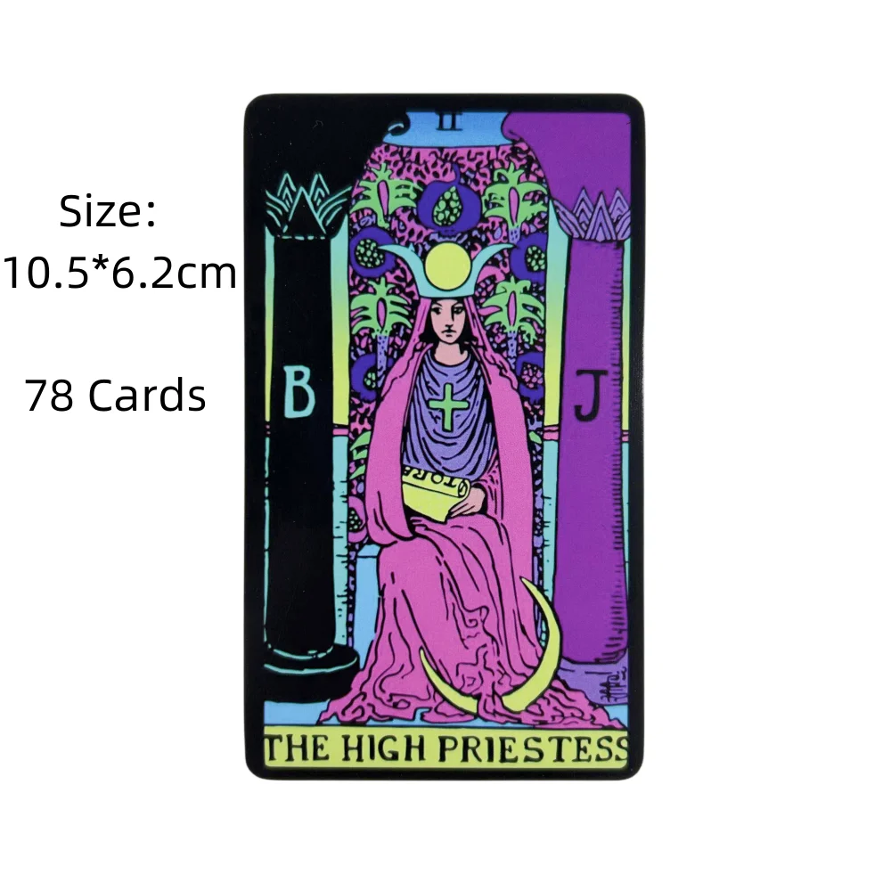 Neon Rider Tarot Cards Game After Divination Deck English Versions Edition Oracle Board Playing Table Game For Party