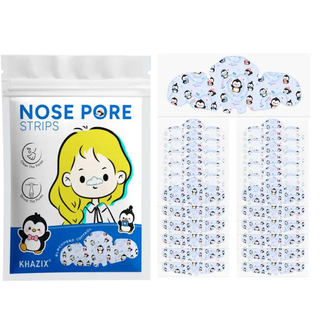 5/10/15 pieces of cartoon-shaped breathable nasal strips, soft, lightweight and elastic, suitable for use during work and daily