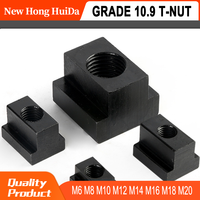 M6 M8 M10 M12 M14 M16 M18 M20 T Nut Black Grade 10.9 T-slot Block Slot Slider Nuts Clamp Table Slot Milling Machine Tool Screw
