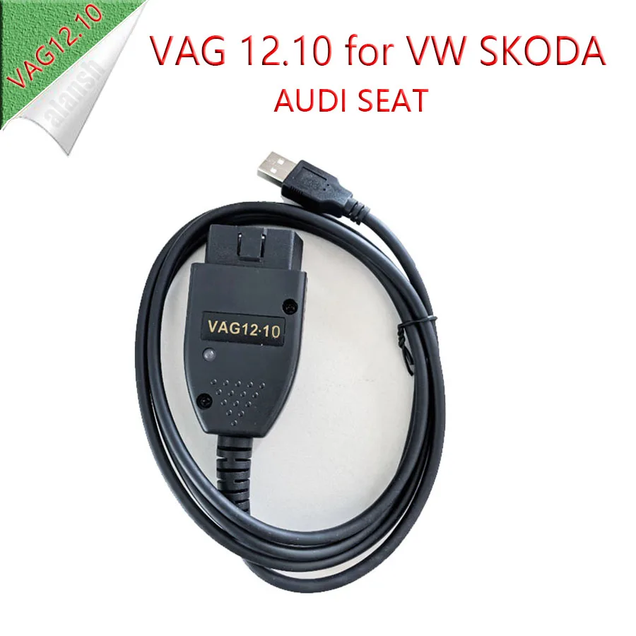 Vag OBD2 Com Scanner 12.10 Hex CAN USB Interface Unlock Hidden Function FOR VW AUDI Skoda Seat  Atmega162 Nitro