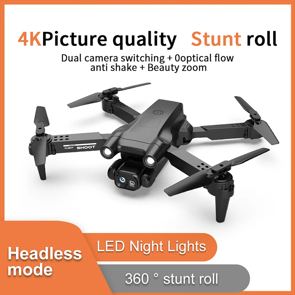 4k HD Dual Camera Lens Aerial-Drone 360° Flip Speed Adjustment Quadcopters for Outdoor Travel