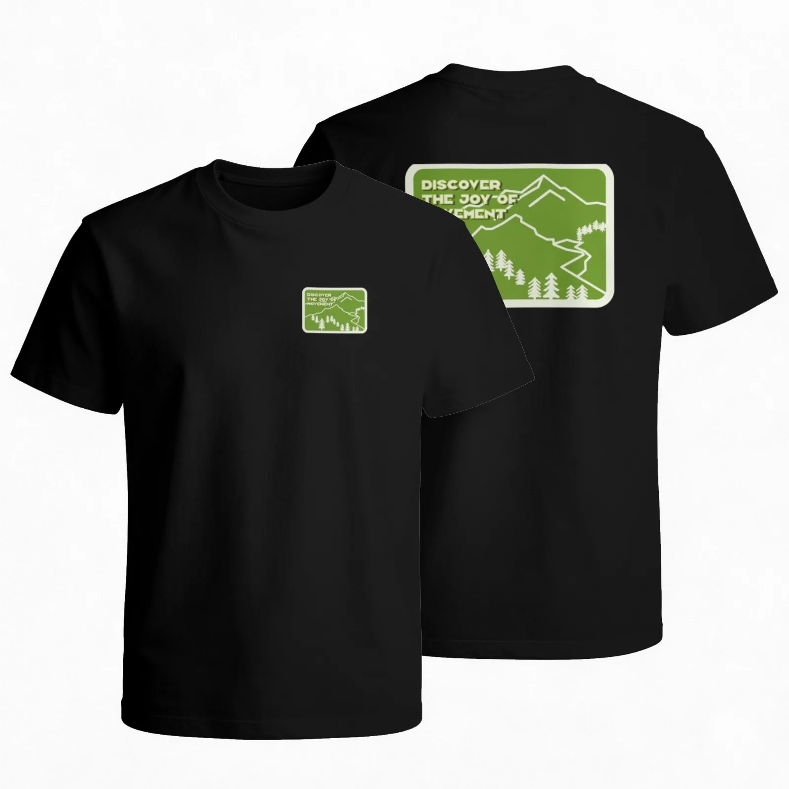 Discover The Joy Of Hiking Graphic Tee Breathable Cotton Short Sleeve T-Shirt Casual Outdoor