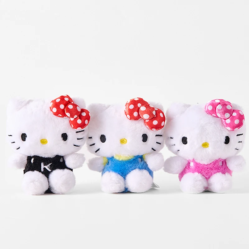 

Genuine Sanrio Hello Kitty Cute Girl Keychain Car School bag Pendant Kids Plush Toys Keyring Plushier Birthday Thanksgiving Gift