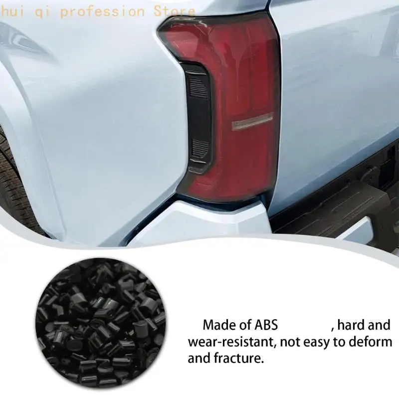 2-teiliges Paar getönter Rücklichtabdeckungen für die Außenverkleidung, ABS-Rücklicht-Überzugsset für das tägliche Fahren, zur Styling-Verdunkelung der Rückleuchten. – Detail 5