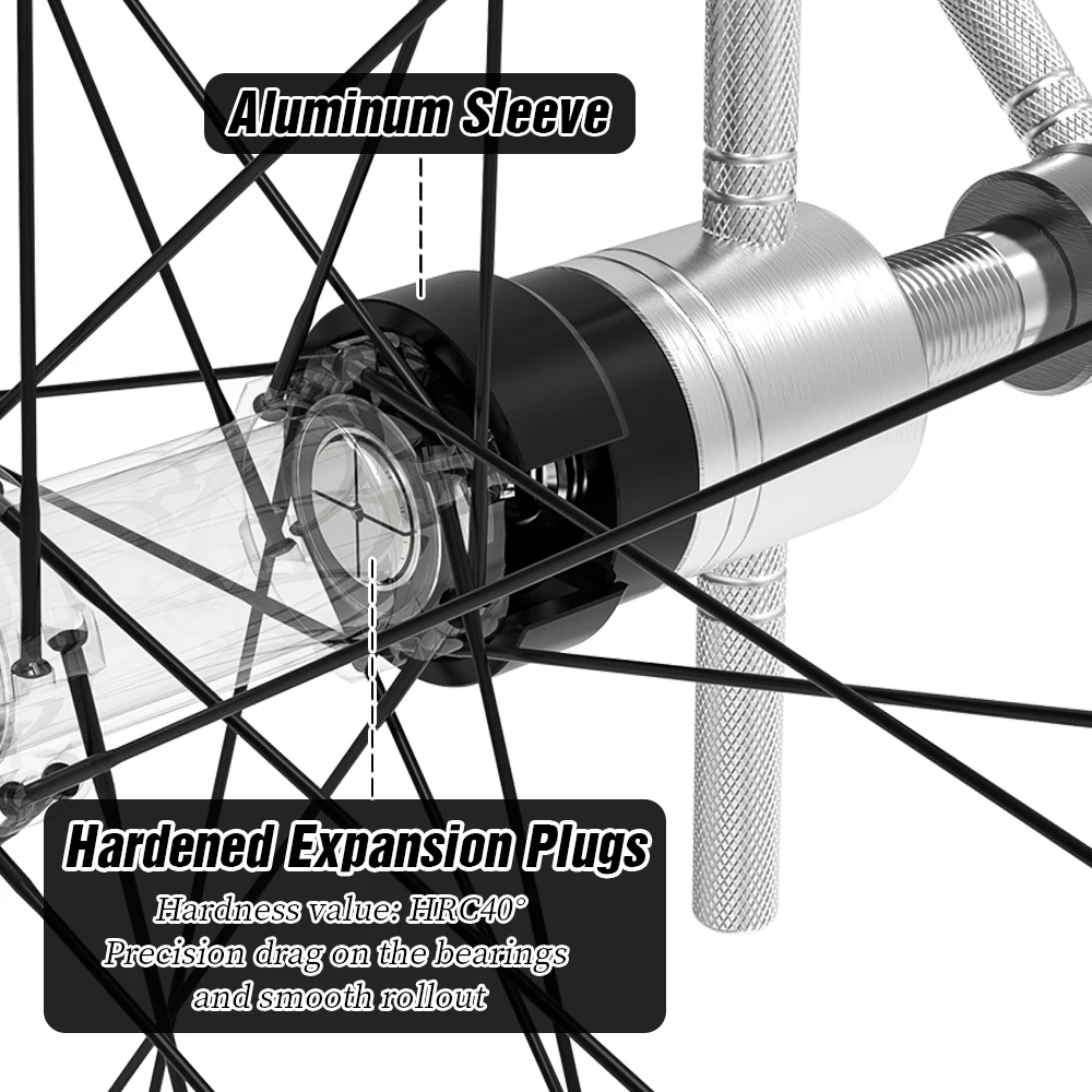 LEBYCEL-Herramienta de extracción de cojinetes de buje de bicicleta de montaña, herramienta de extracción de Base de torre de buje de bicicleta, herramientas de reparación de cojinetes de buje de bicicleta