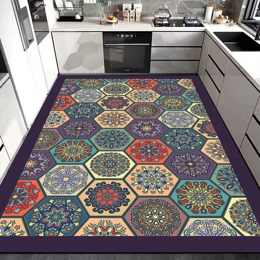 

Супервпитывающий кухонный коврик, кухонный коврик с диатомовой землей, мягкий и моющийся, нескользящий коврик для входной двери в ванной комнате