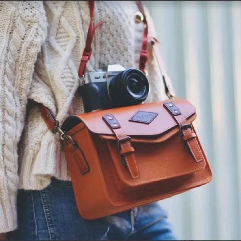 

Vintage Canvas Camera Bag For Mirrorless Camera Lightweight Taylorves