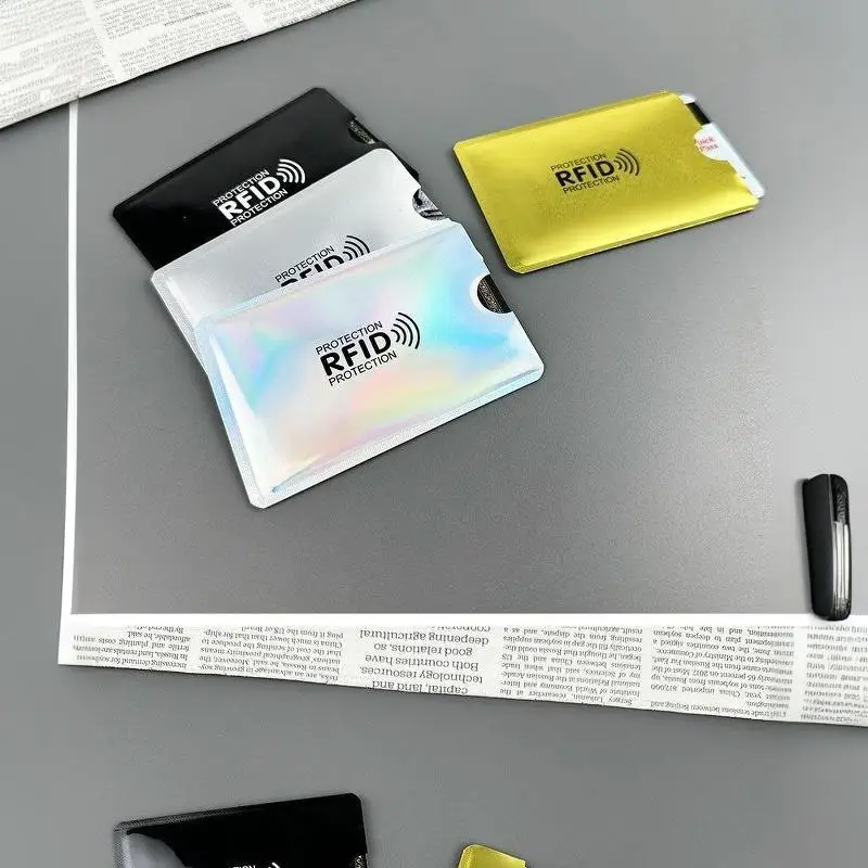 RFID-Kartenhüllen Anti-Scan Anti-Magnet Aluminiumfolie Tragbarer Kreditkarten-Schutz – Detail 12