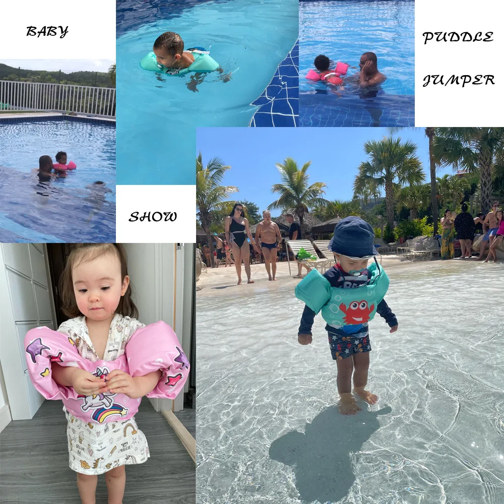 Swim Arm Band for Kid Toddler Swim Vest Cute Cartoon Swimming Wings Pool Floats Sleeve Water Learning Swim Training Equipment