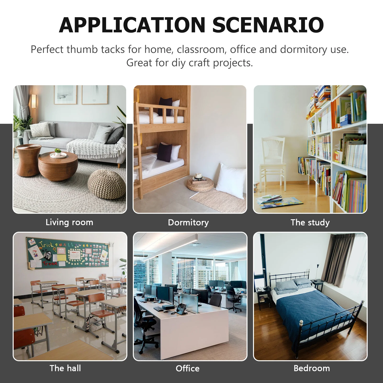 20 قطعة دبابيس دفع مريحة على شكل زهرة مسامير الإبهام لون مشرق تصميم إمدادات المنزل مكتب الملحقات مسامير الإبهام #5