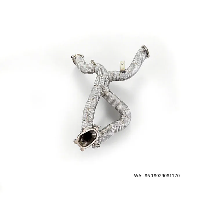 

OEM Free Flow Exhaust Downpipe for RS6 RS7 C7 4.0T 2013-2018 Stainless Steel Turbo Downpipe Exhaust System