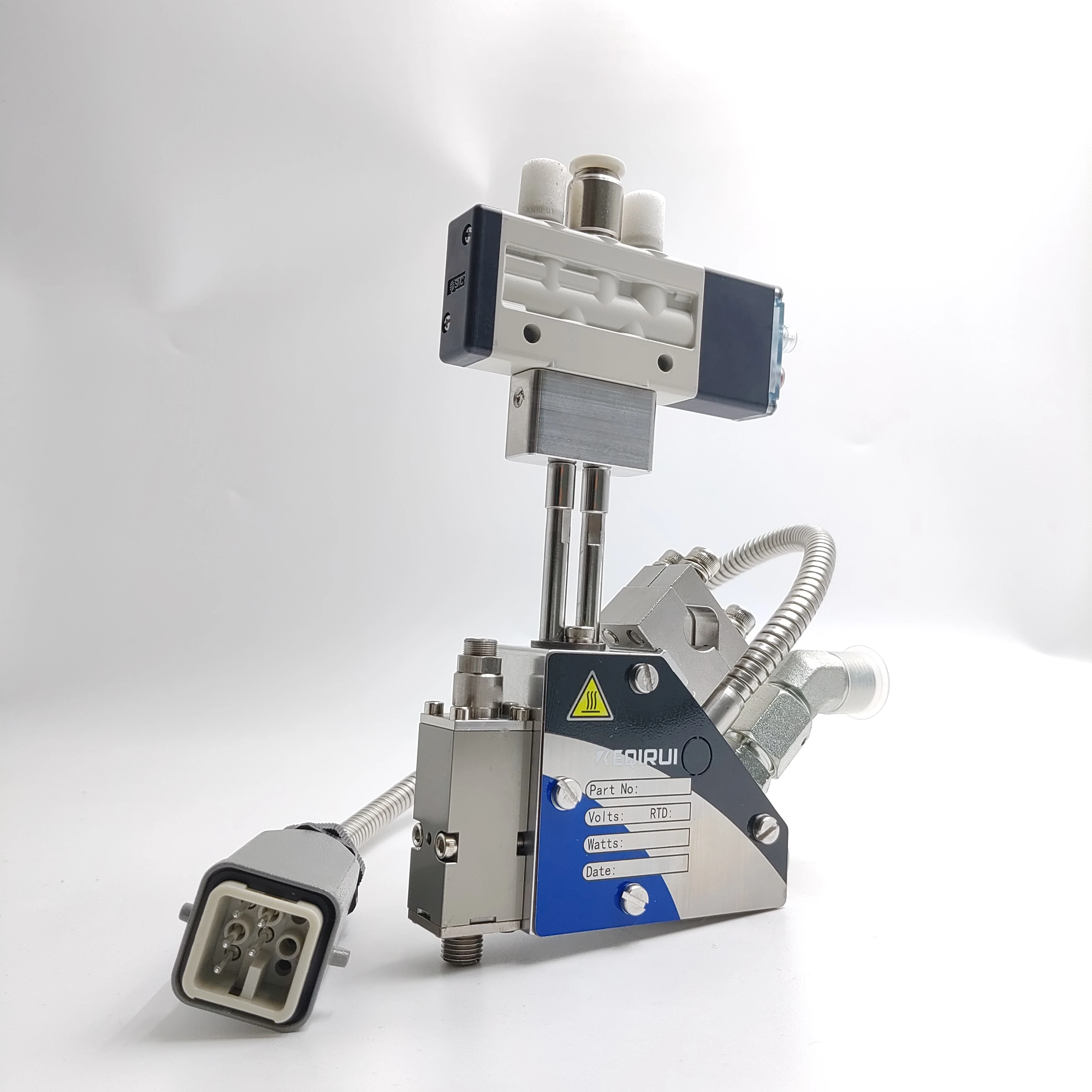 Keqirui Robotic Jetting Applicator Head SX Diamond System | Industrial Grade Pneumatic Hot Melt Glue Gun Aluminum Nozzle 1 Year