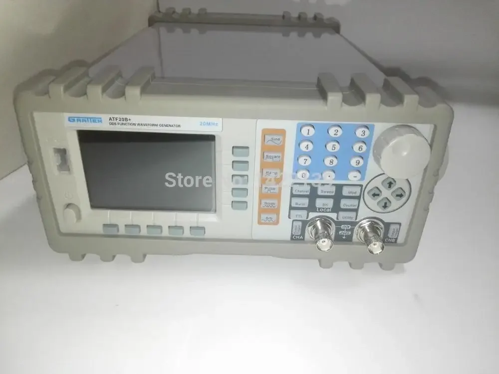 Gerador de sinal de função DDS de canal duplo ATF20B + 20MHz 100MSa/s