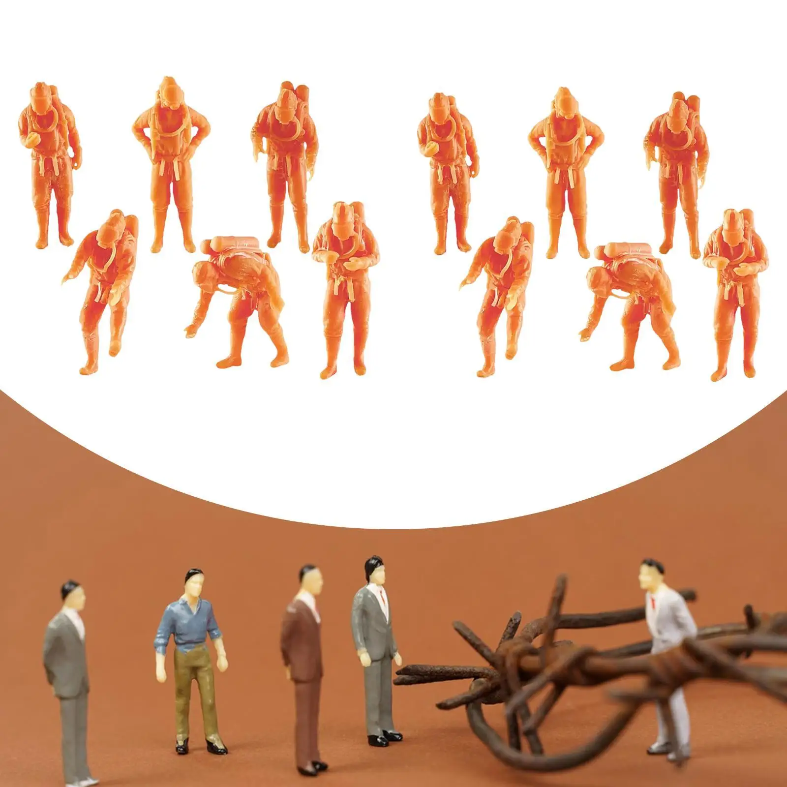 6x Figure di persone modello Modelli di persone Figurine di simulazione Figure di micro scene