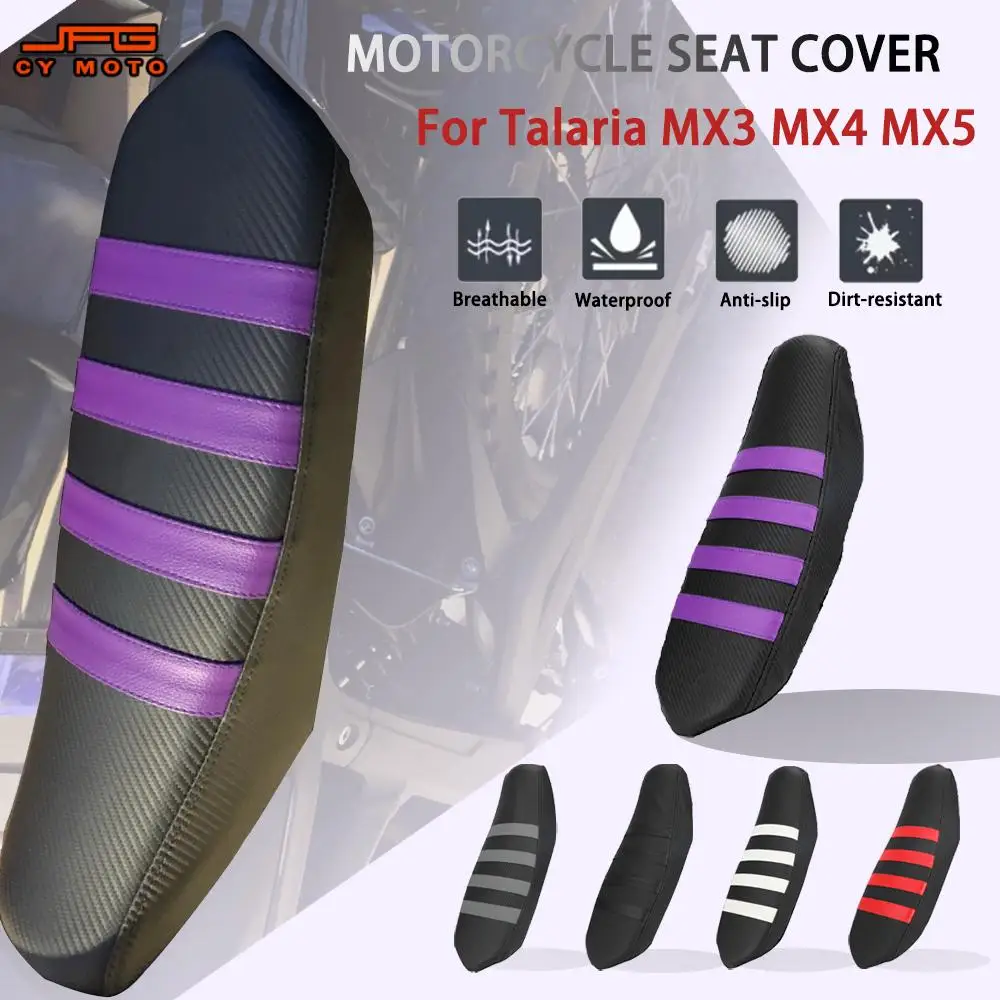 Motorcycle Seat Cover For Talaria MX3 MX4 Waterproof Non-Slip Comfortable Motocross Accessories Electric Dirt Pit Bike PVC
