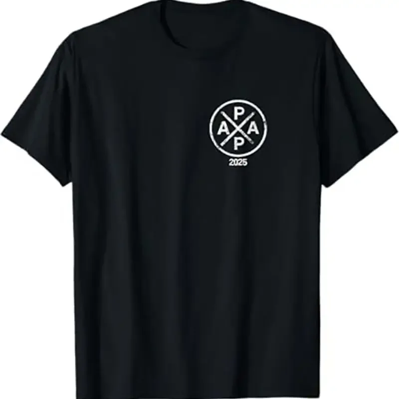 Papa 2025 T Shirt New Dad Gift Expecting Dad Tee