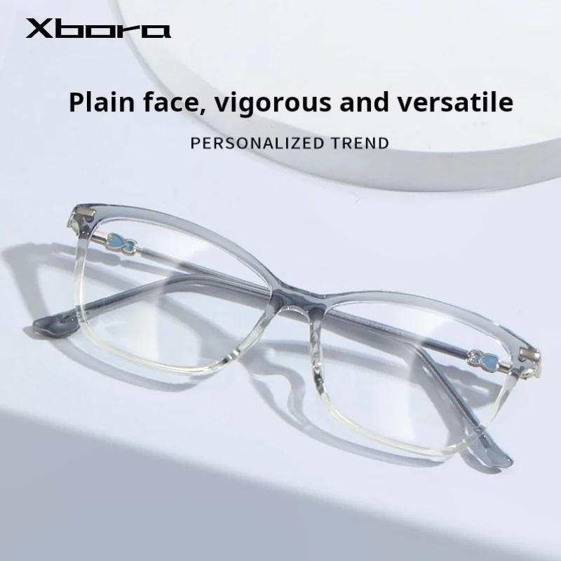 

Cat Eye Women TR90 Alloy Super Light Glasses Frame Colorful Retro Optical Prescription Eyeglasses New 2025 Myopia Eyewear 8299