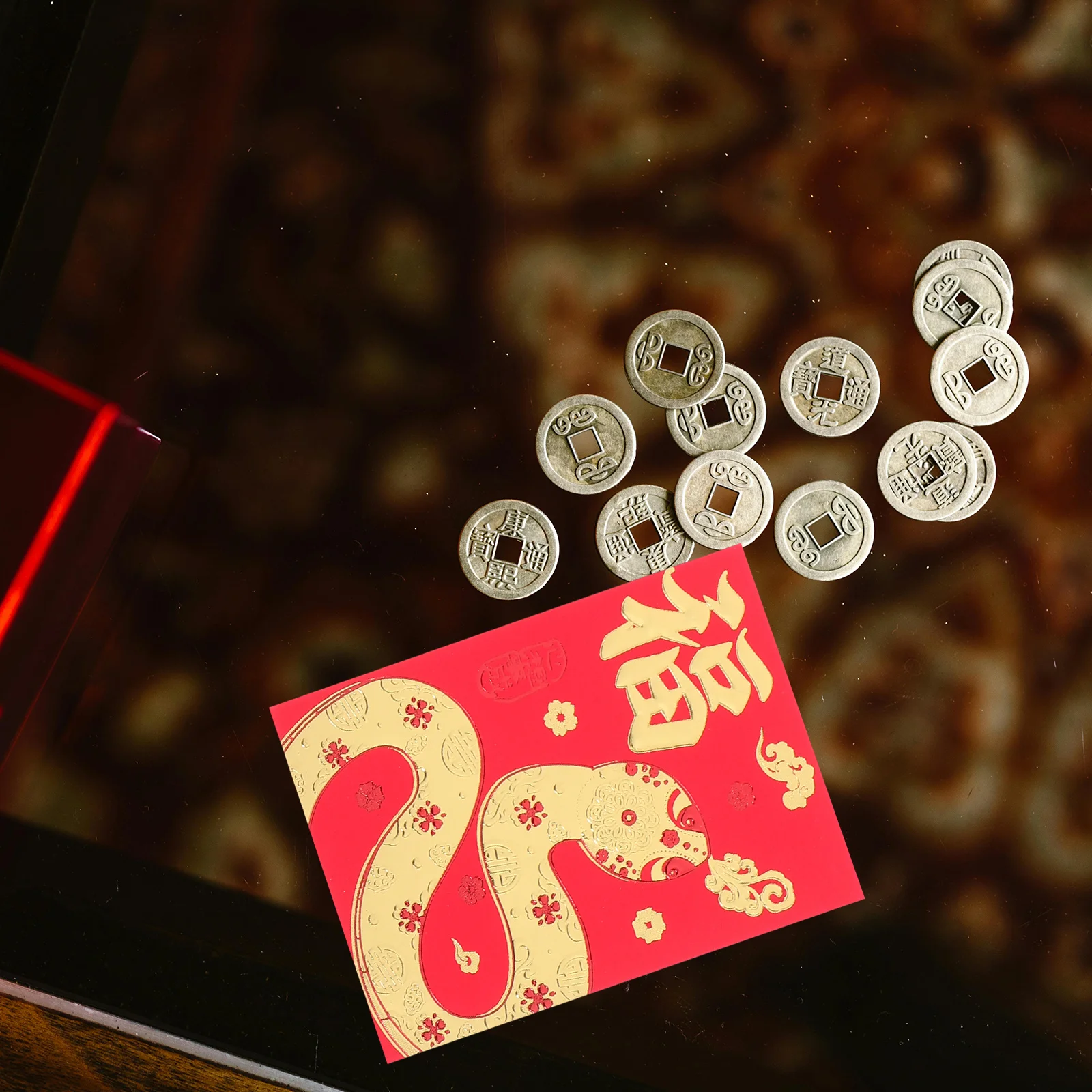 36Pcs Chinese Red Envelopes Year of The Snake Traditional Paper Packets for Lunar New Year Spring Festival Money Envelopes