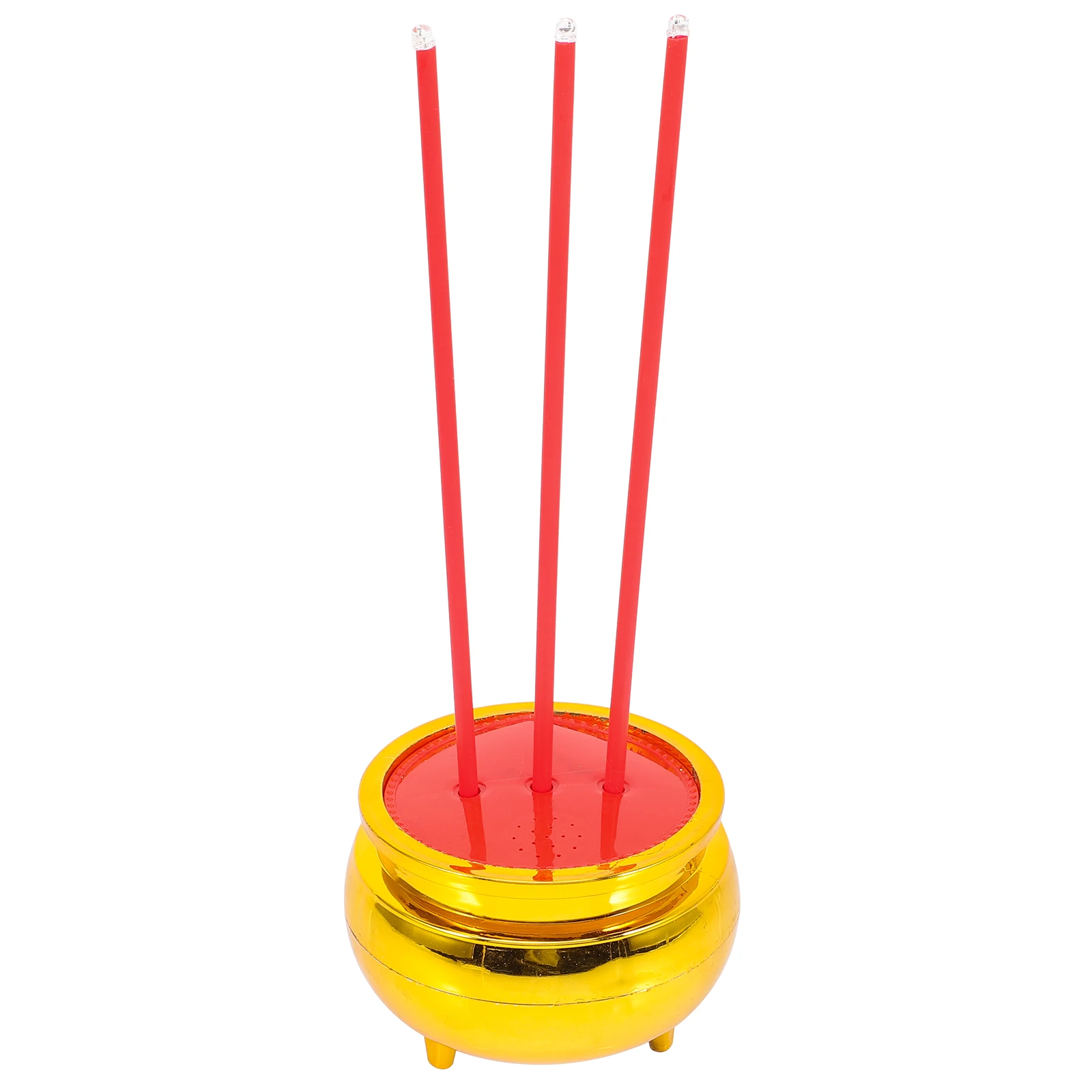 Electronic Incense Burner Plastic Material Smokeless LED Censer Desktop Decor Home Ornament Retro Chinese Style