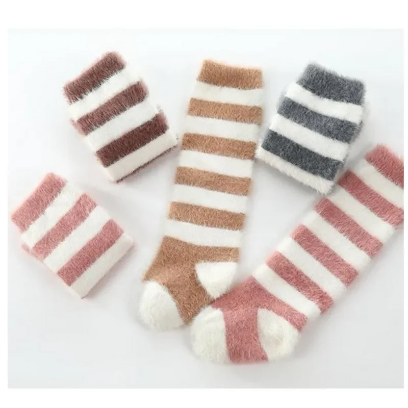 Winter Thick Warm Plush Baby Stockings Super Soft Knee High Socks for Newborn Infant Toddler Boys Girls Long Socks 0-3years Old