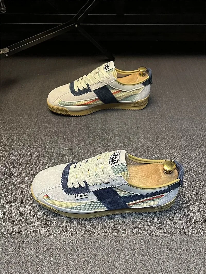 Men's Running Shoes Breathable Casual Low Top Soft Bottom Sports Sneakers for Youth Trendy All-Match Autumn New Arrival