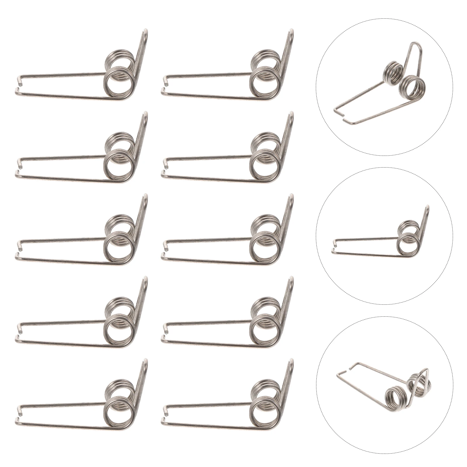 

10pcs Water Key Spring Trumpet Replacement Accessories Iron Repair Parts for Horn Tuba Instruments Small Portable Durable