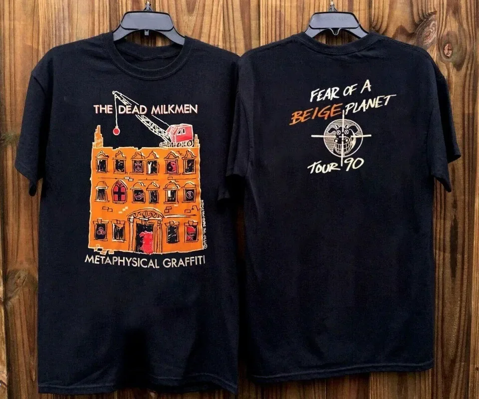 The Dead Milkmen Metaphysical Graffiti Cotton Black Unisex Shirt